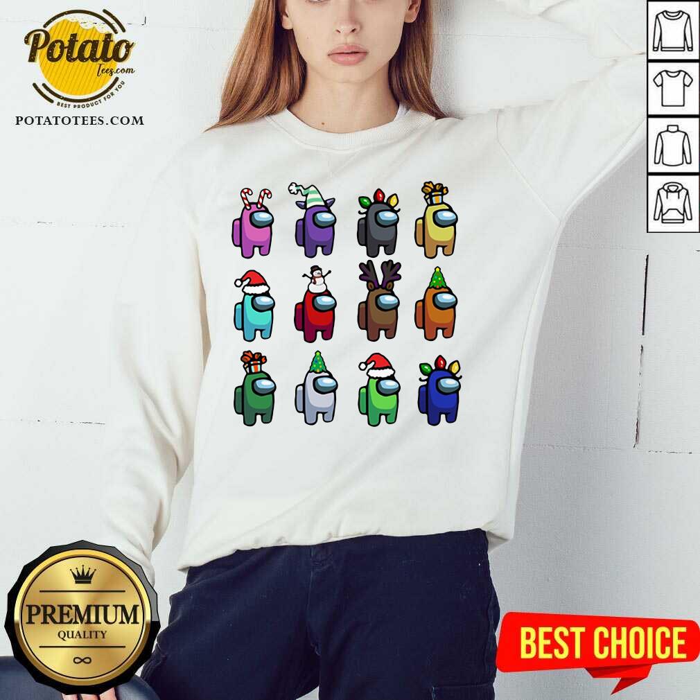 Perfect Among Us Customize Christmas Best Friend T-Shirt - Image 4