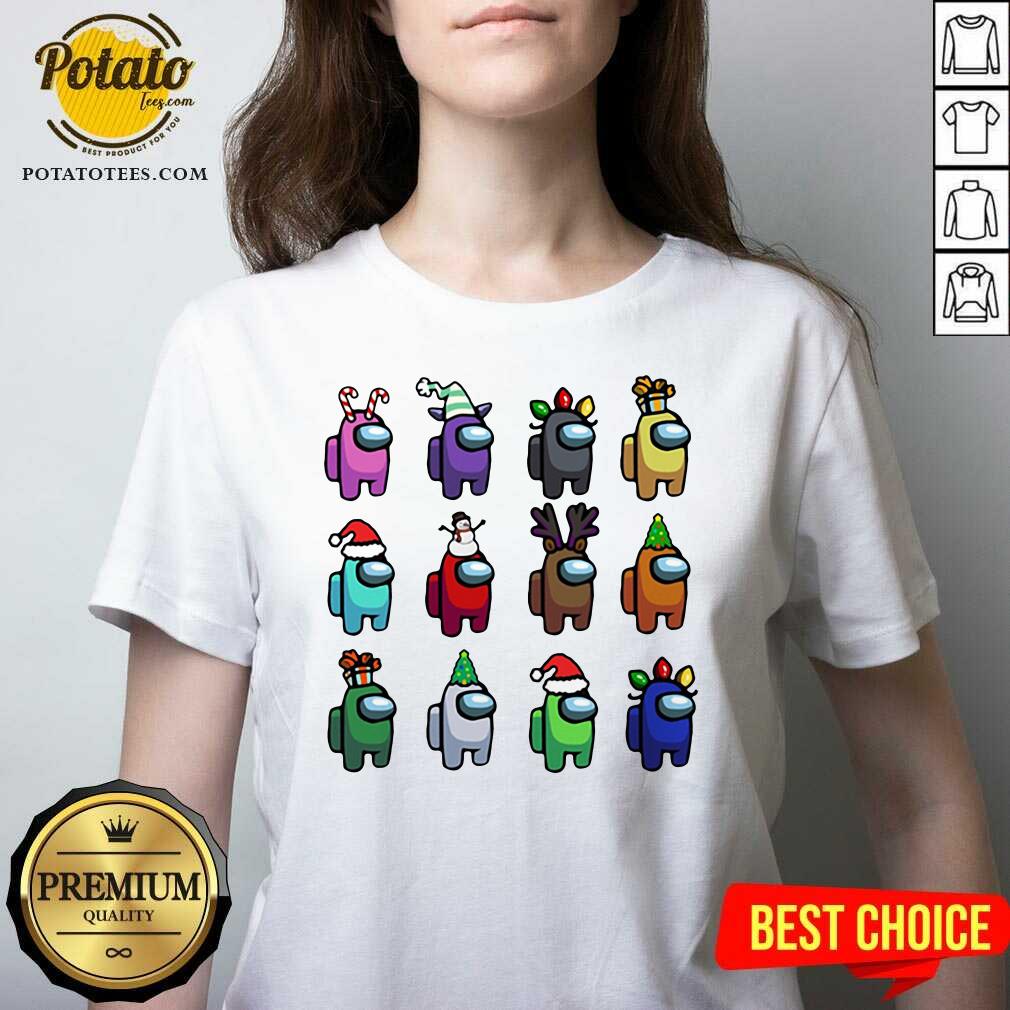 Perfect Among Us Customize Christmas Best Friend T-Shirt - Image 2