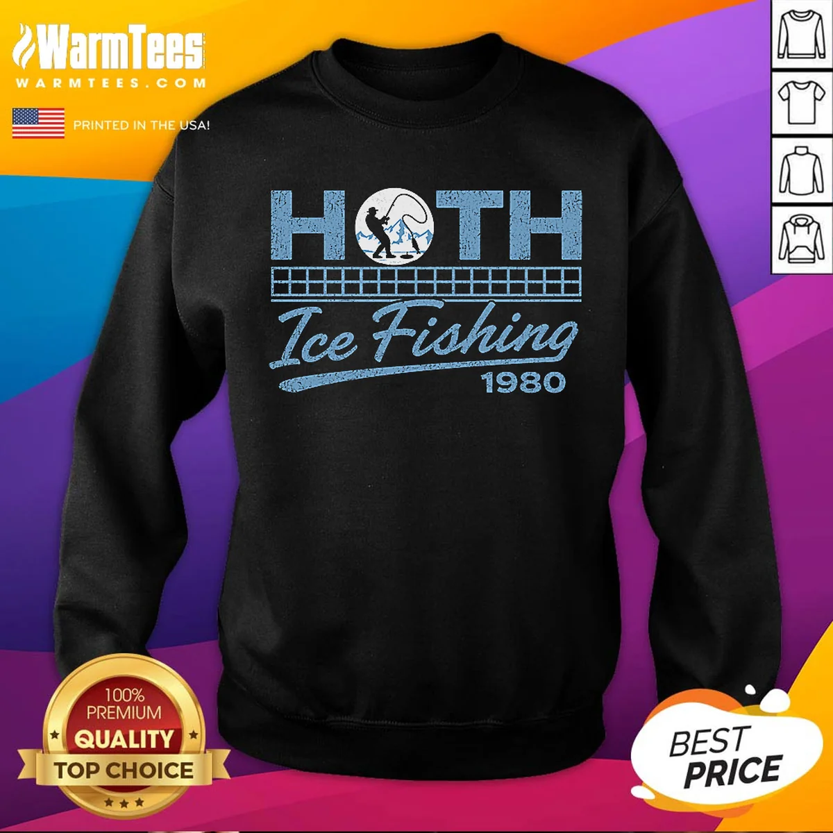 Pretty Old School Cold Wilderness ICE Fishing Shirt - Image 4