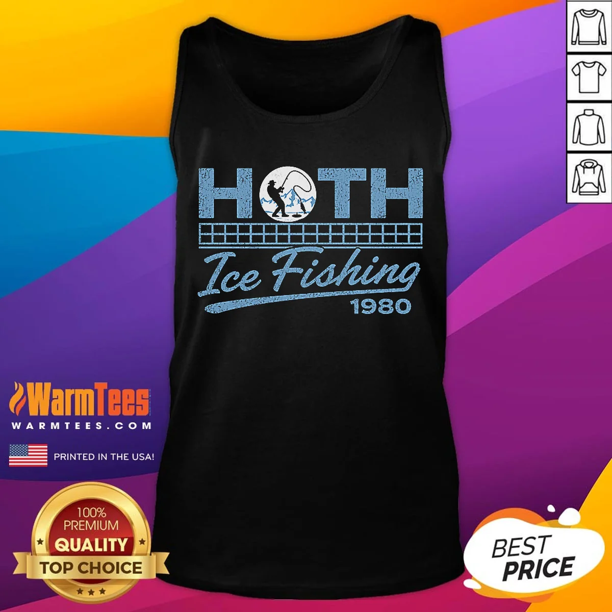 Pretty Old School Cold Wilderness ICE Fishing Shirt - Image 5