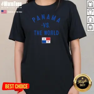 Alternative view of Top Panama Vs The World Soccer Flag Shirt