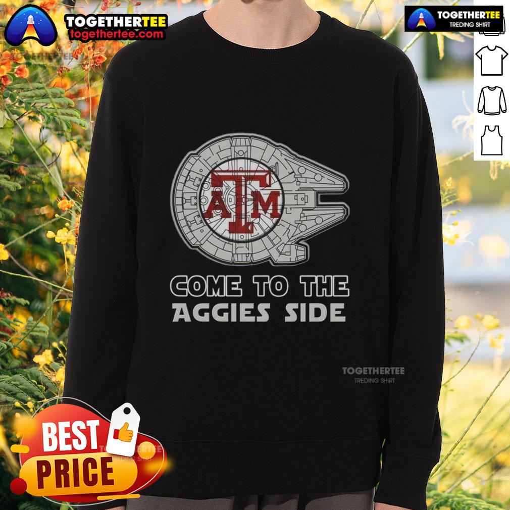 Good Star Wars Come To The Texas A&M Aggies Side T-Shirt - Image 5