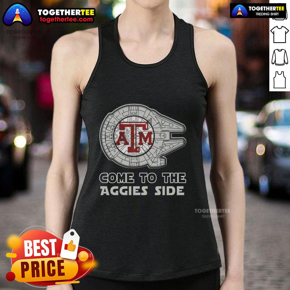 Good Star Wars Come To The Texas A&M Aggies Side T-Shirt - Image 4