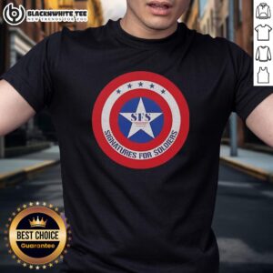 Good Signatures For Soldiers Sfs Captain America Shield Retro T-Shirt