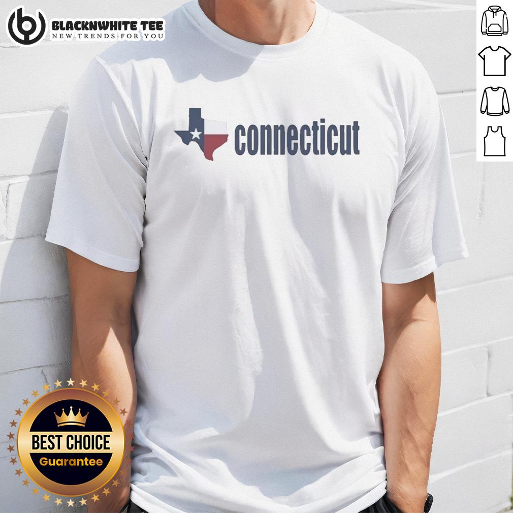 Nice Texas Map Connecticut T-Shirt