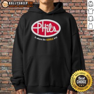 Alternative view of Official Phil's Is Where The Goals Are T-Shirt