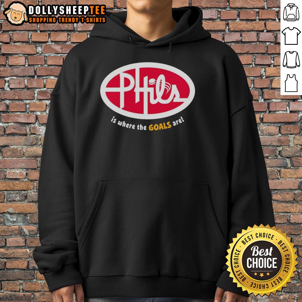 Official Phil's Is Where The Goals Are T-Shirt - Image 2