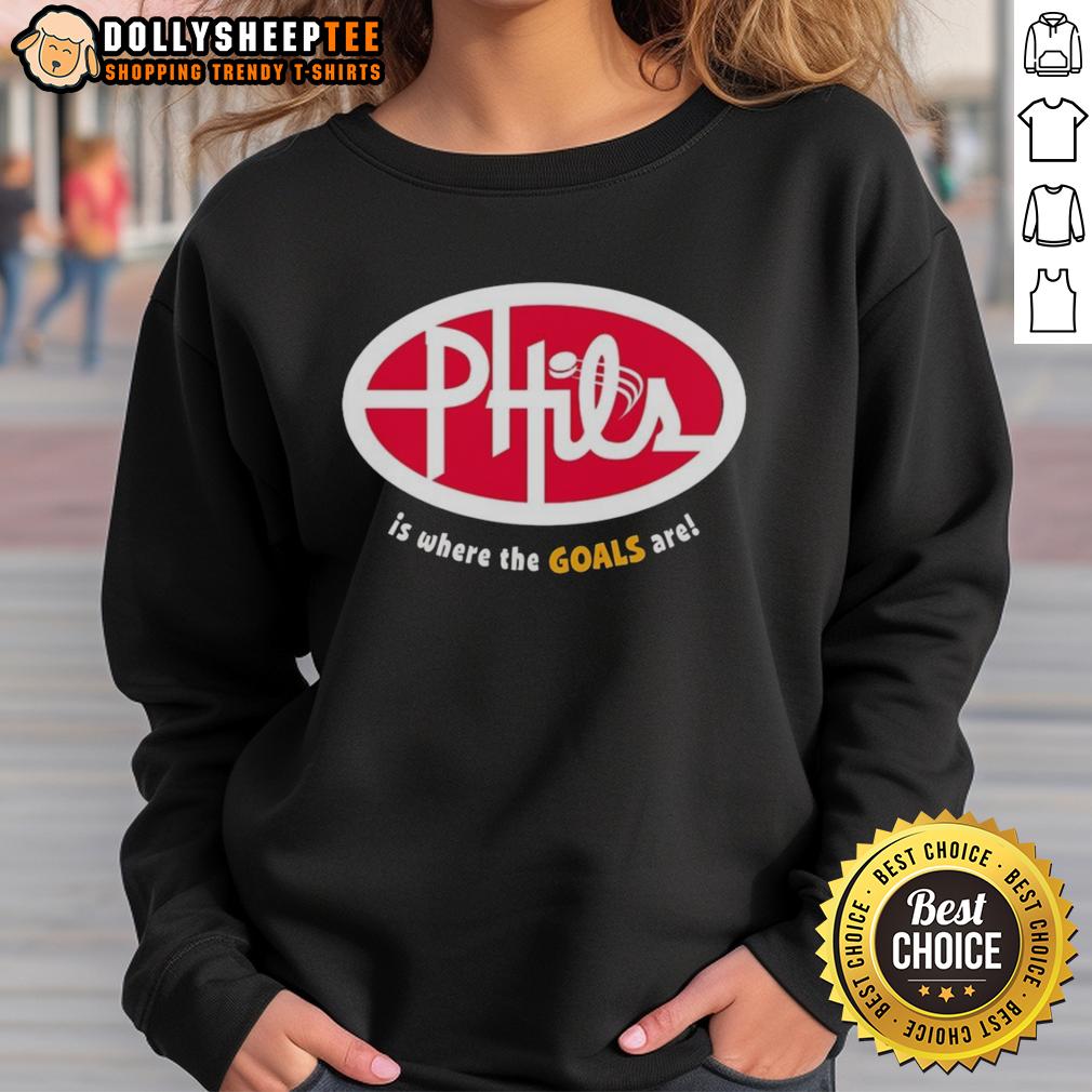 Official Phil's Is Where The Goals Are T-Shirt - Image 5