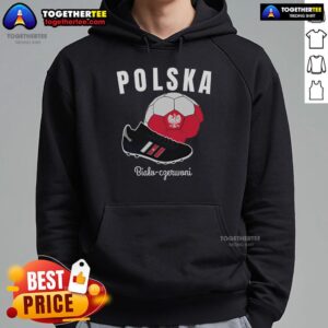 Alternative view of Top Soccer Polska Flag Poland Flags Football Jersey T-Shirt