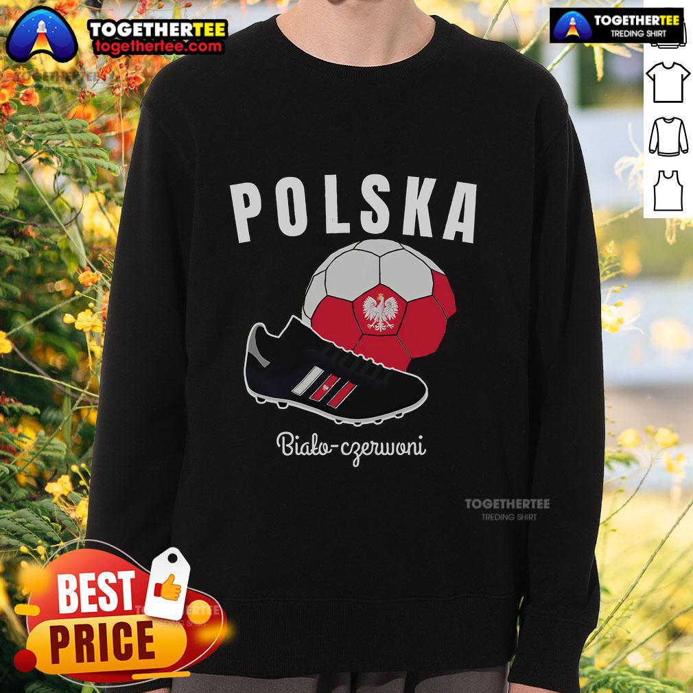 Top Soccer Polska Flag Poland Flags Football Jersey T-Shirt - Image 5