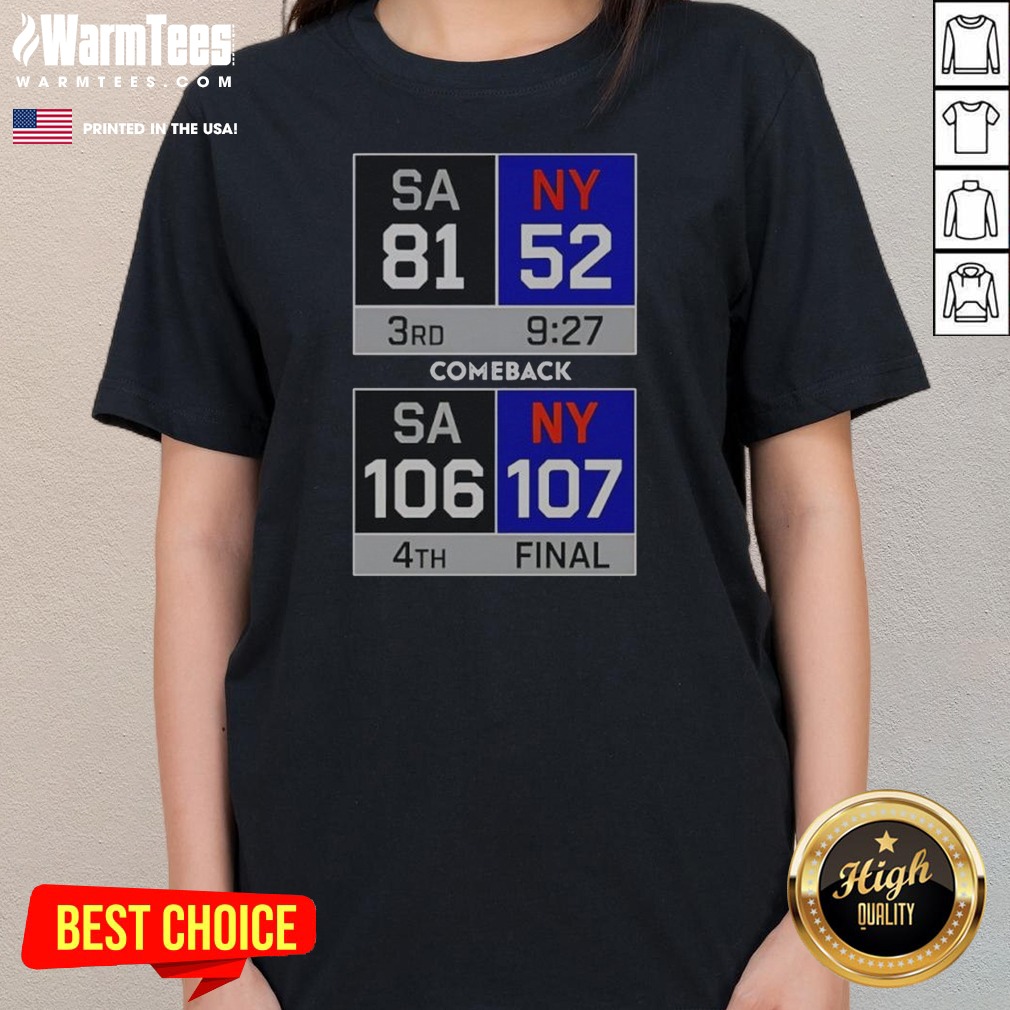 Hot New York Knick Comeback Shirt - Image 3
