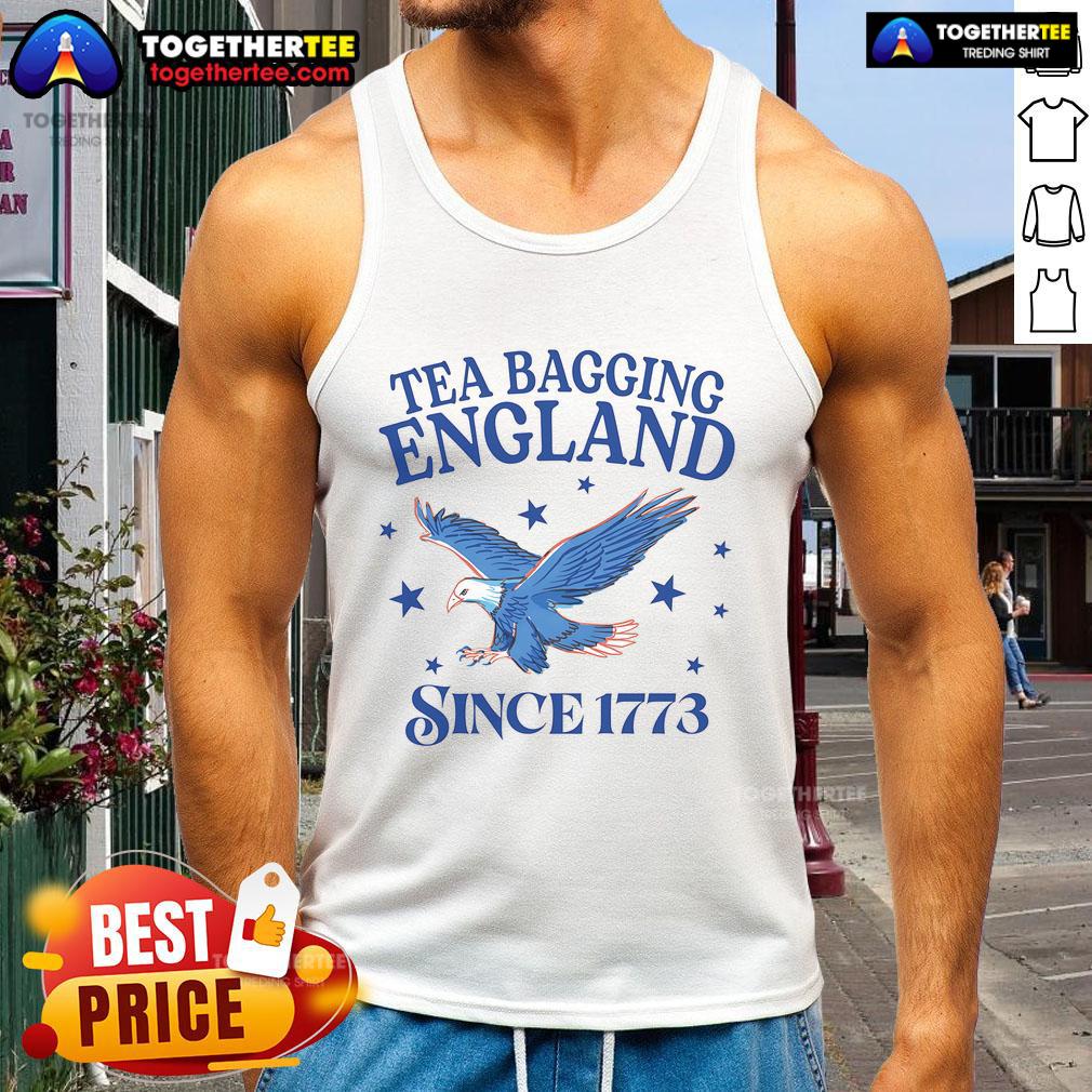 Good Tea Bagging England Since 1773 Patriotic Eagle T-Shirt - Image 4