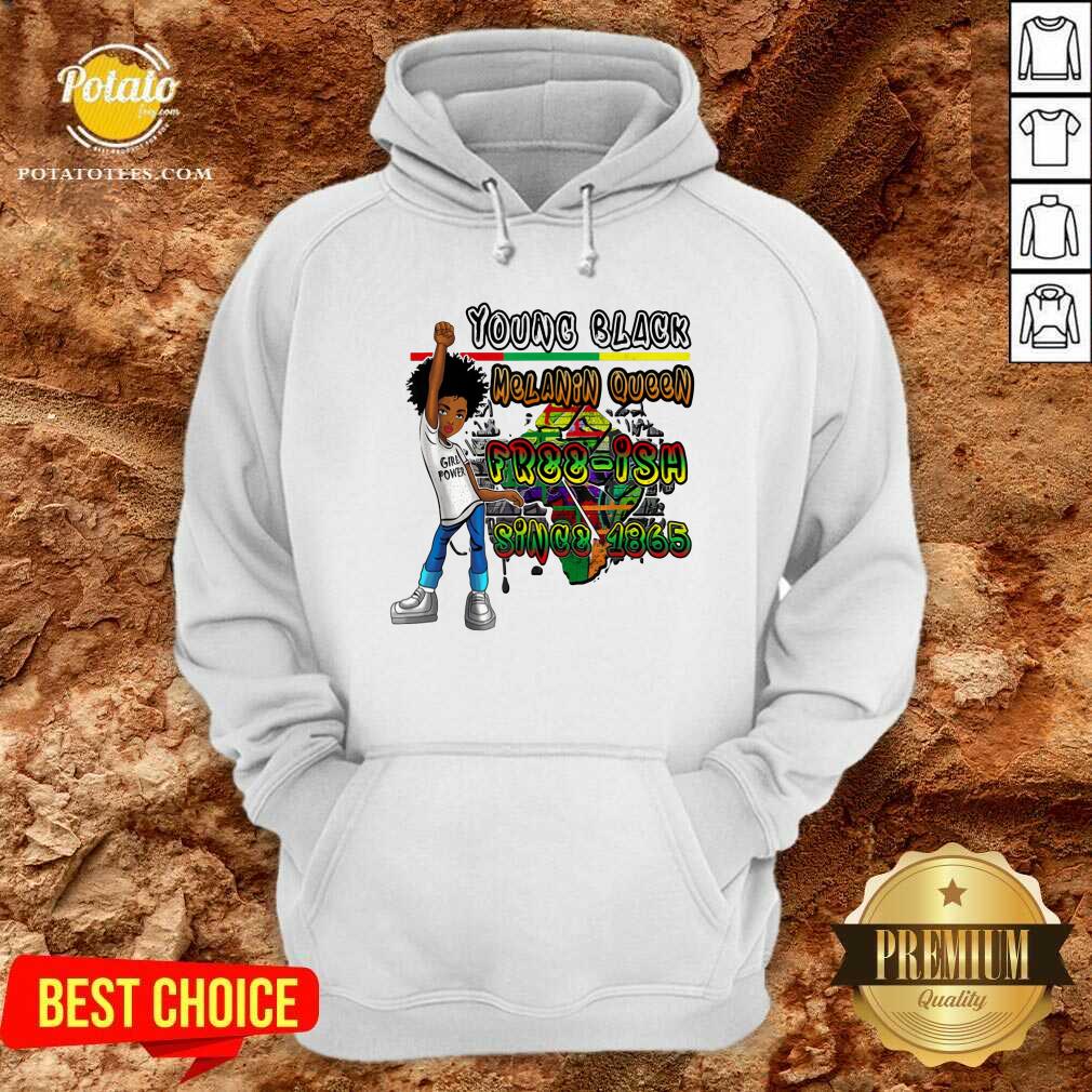 Black Kids Young Black Melanin Queen Shirt - Image 5