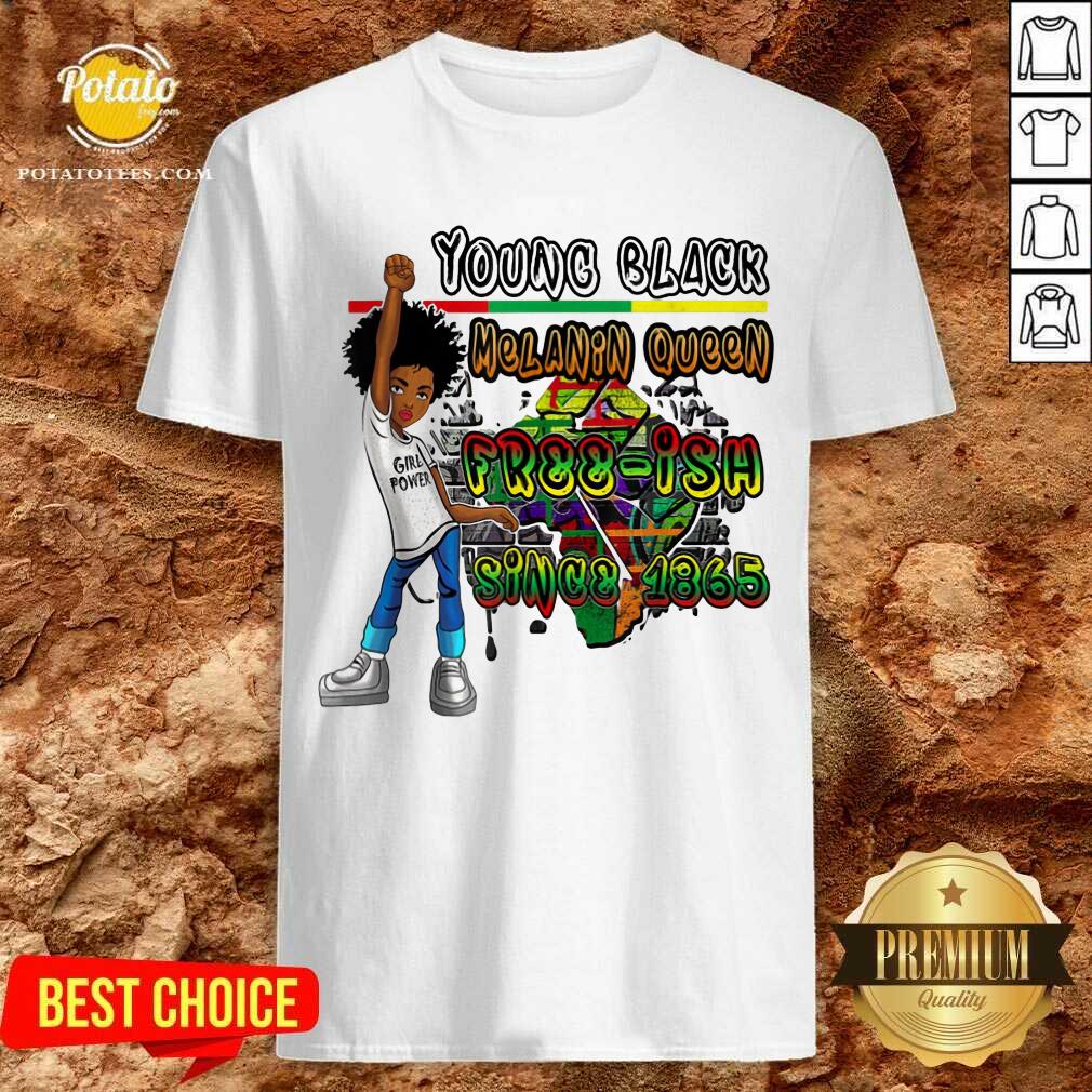 Black Kids Young Black Melanin Queen Shirt