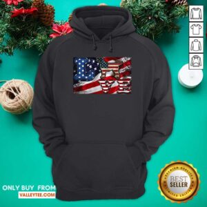 Alternative view of Dog Love American Flag 4th Of July Shirt