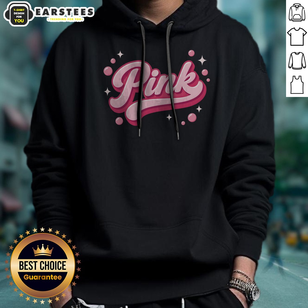 Nice Cute Pink Bubble Logo Shirt - Image 2