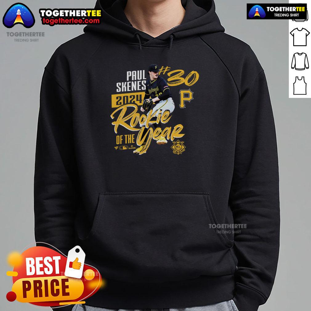 Official Pittsburgh Pirates Paul Skenes 2024 National League Rookie Of The Year T-Shirt - Image 2