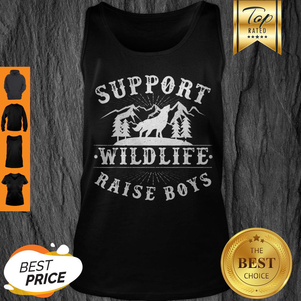 Nice Support Wildlife Raise Boys Womens Gift For Mothers Day Mama Shirt - Image 4