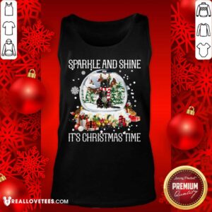 Alternative view of Cool Cat Sparkle And Shine It’s Christmas Time Shirt