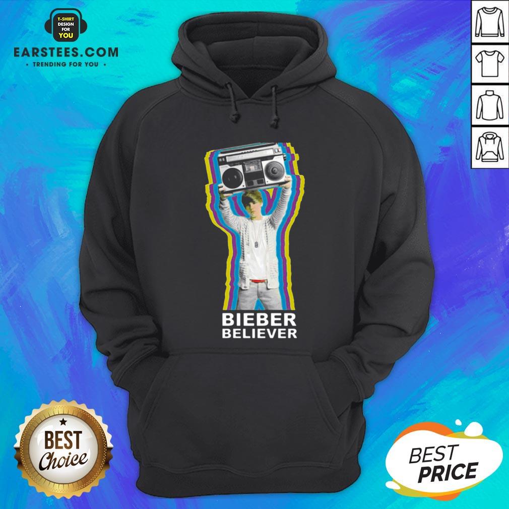 Pretty Bieber Believer Merch Boombox 2020 Shirt - Image 2