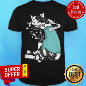 Top Cat Smoking Tattoos I Love Mom Shirt