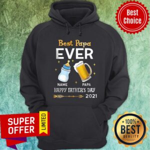 Alternative view of Best Papa Ever Name Papa Happy Father Day Shirt