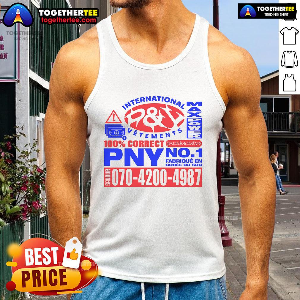 Premium P&Y International Vetements Max Power PNY No.1 T-Shirt - Image 4