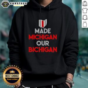 Alternative view of Nice Ohio Buckeyes Made Michigan Our Bichigan Quote T-Shirt