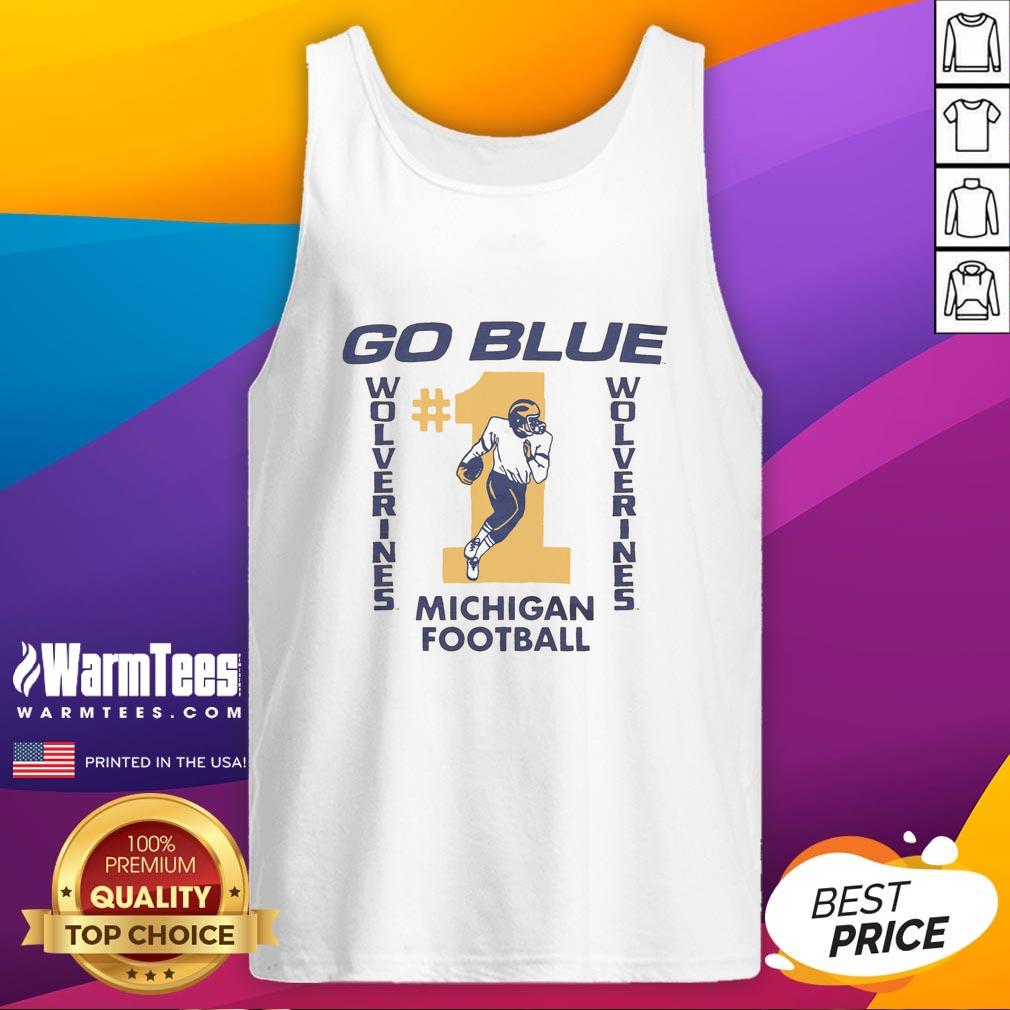 Nice Michigan Football Go Blue T-Shirt - Image 4