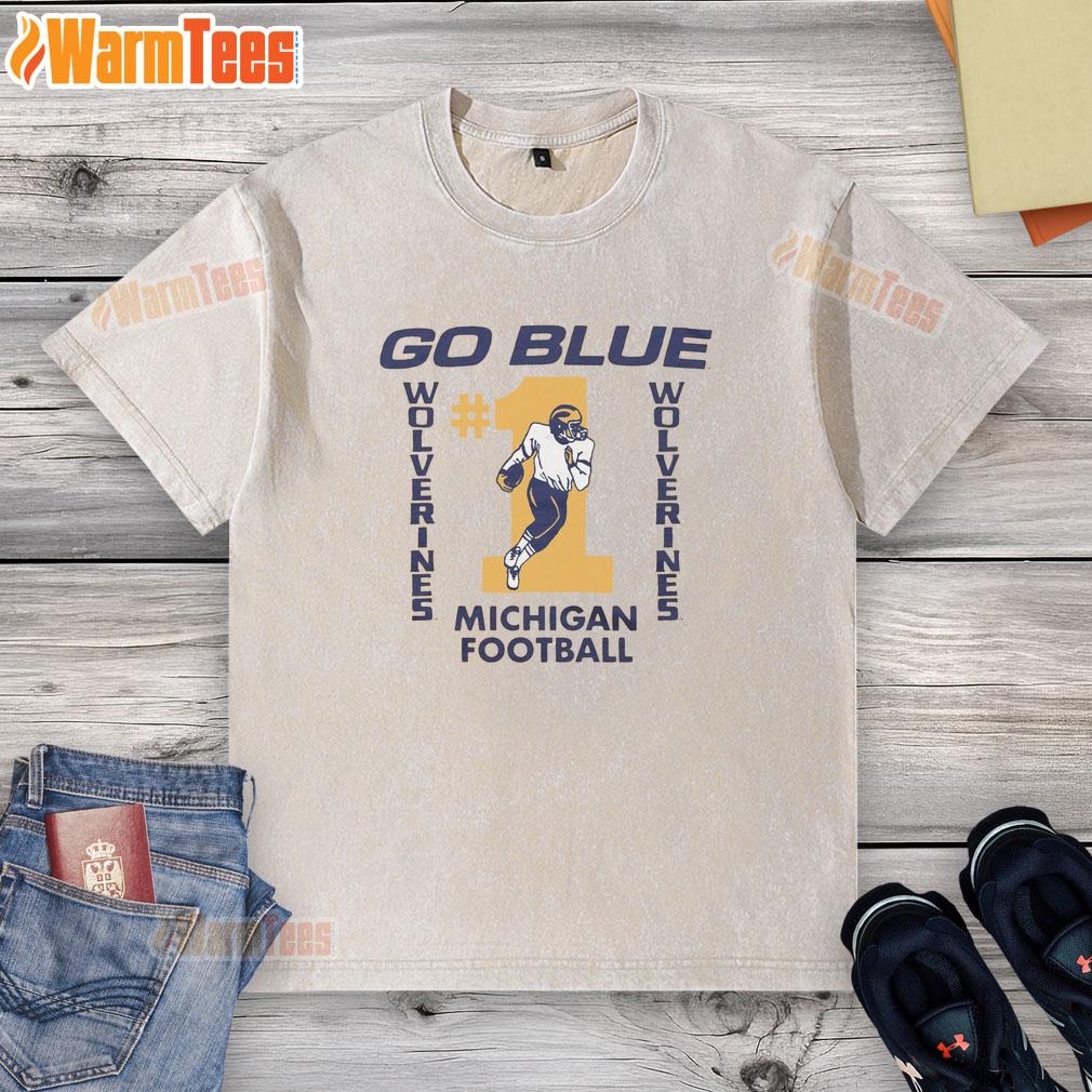 Nice Michigan Football Go Blue T-Shirt - Image 6