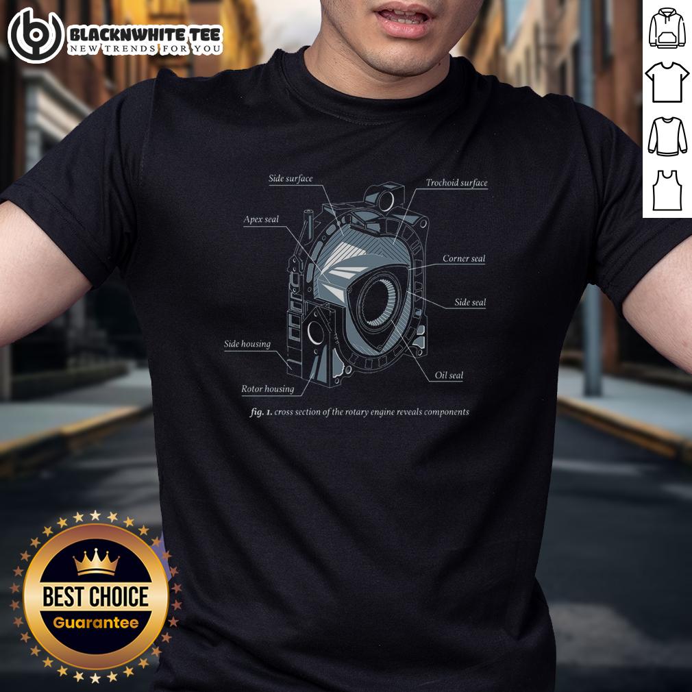 Nice Rotary Engine Diagram Eccentrically Designed T-Shirt