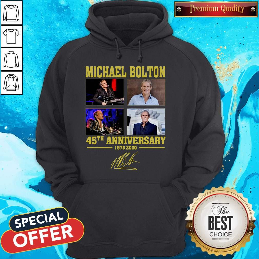 Good Michael Bolton 45th Anniversary 1975 2020 Signature Shirt - Image 3