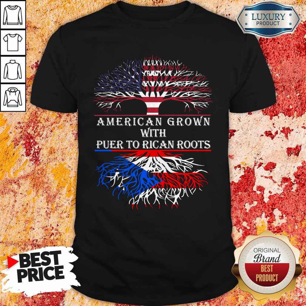 Nice American Grown With Puerto Rican Roots Shirt