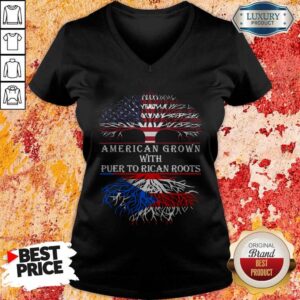 Alternative view of Nice American Grown With Puerto Rican Roots Shirt