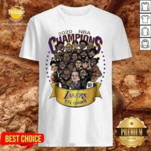 Awesome 2020 Nba Champions Los Angeles Lakers 17 Champs Cartoon Shirt