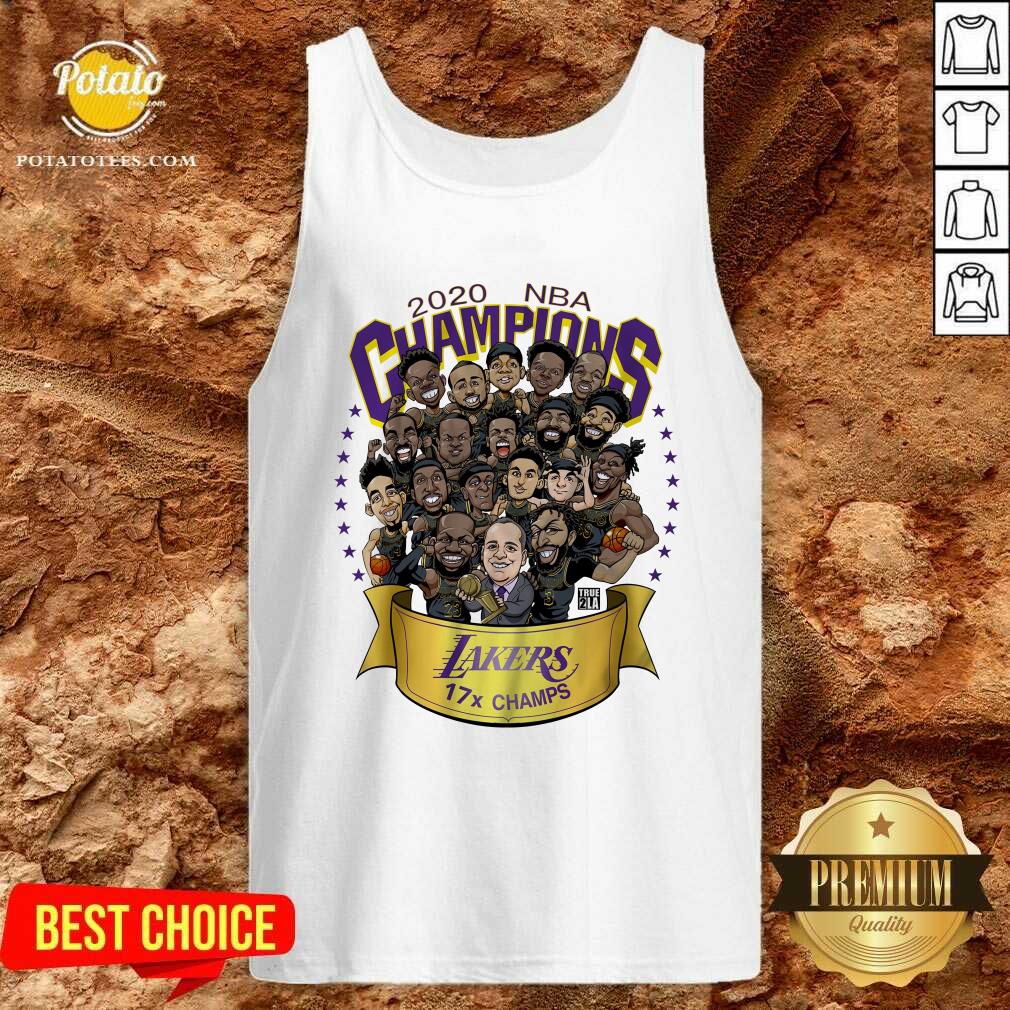 Awesome 2020 Nba Champions Los Angeles Lakers 17 Champs Cartoon Shirt - Image 4