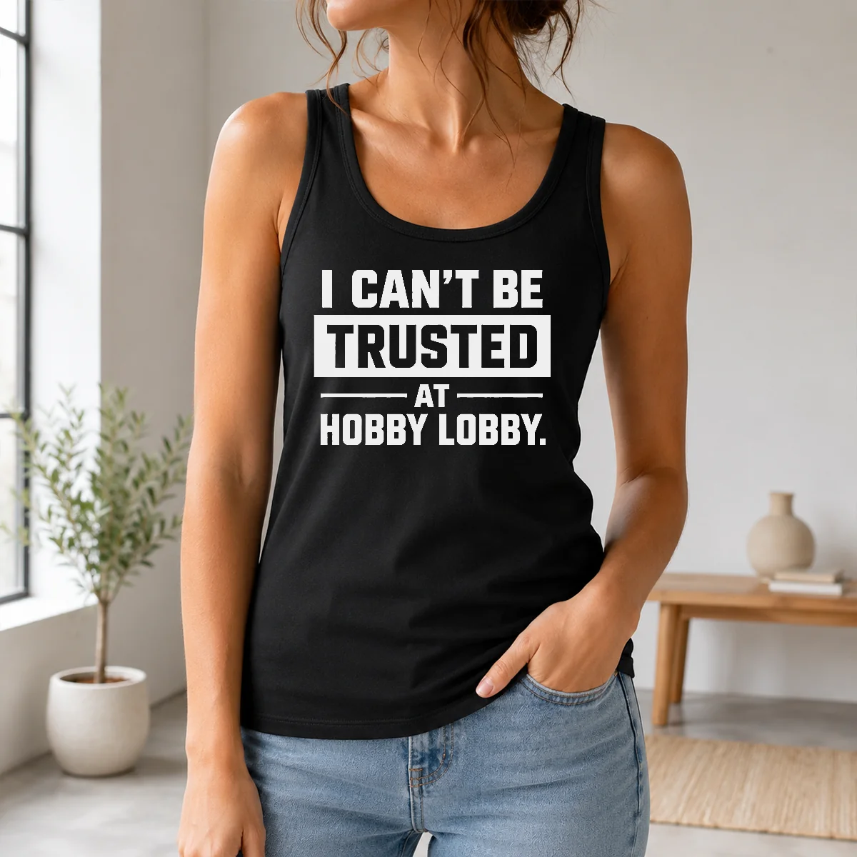Hot Official I Can't Be Trusted At Hobby Lobby Geek Shirt - Image 3