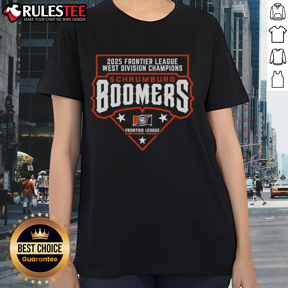 Good Schaumburg Boomers 2025 Frontier League West Division Champions T-Shirt - Image 3