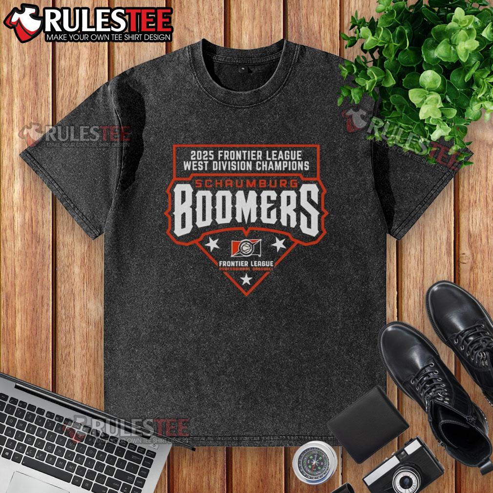 Good Schaumburg Boomers 2025 Frontier League West Division Champions T-Shirt - Image 6