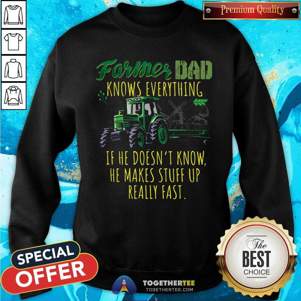 Farmer Dad Know Everything Shirt - Image 5