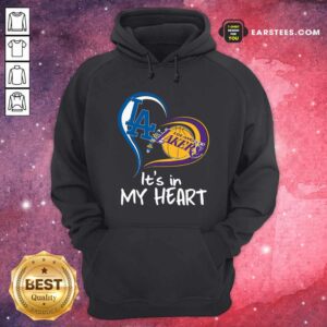Alternative view of Original Los Angeles Dodgers And Los Angeles Lakers It’s In My Heart Shirt