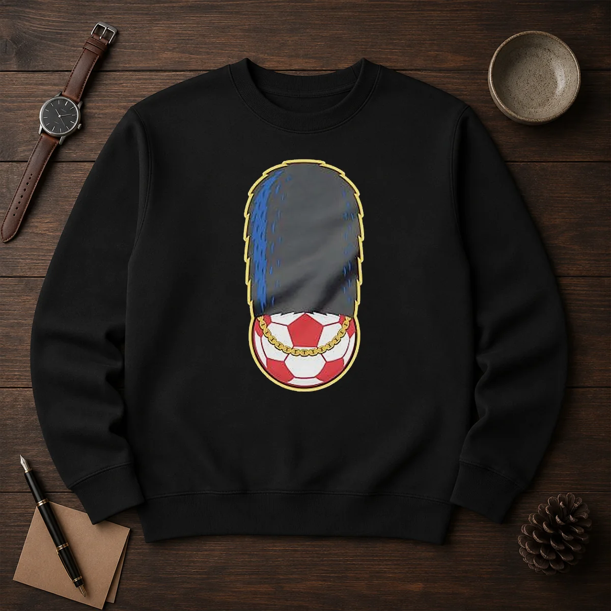 Hot London Guard British Soldier Soccer Ball Chain Shirt - Image 3