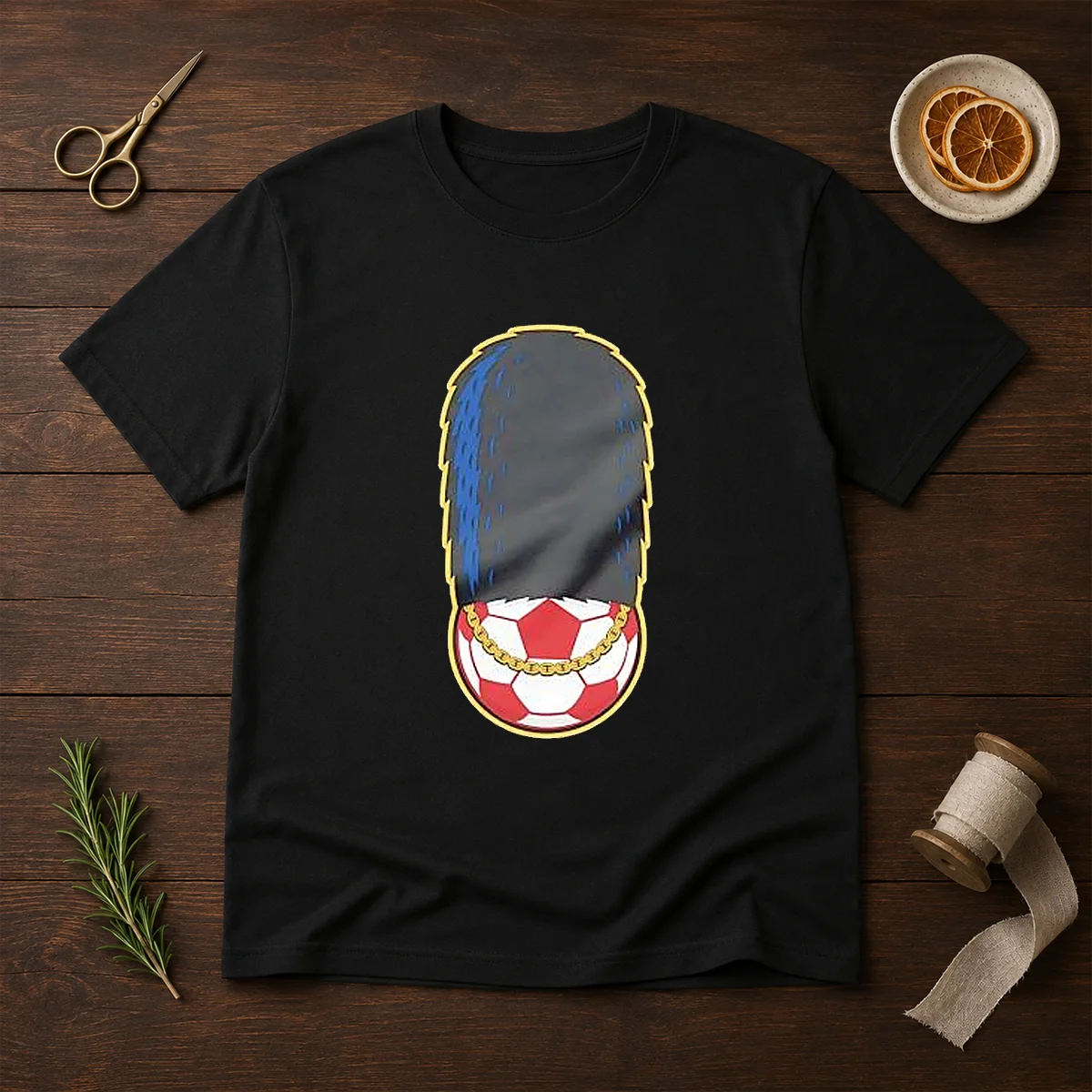 Hot London Guard British Soldier Soccer Ball Chain Shirt