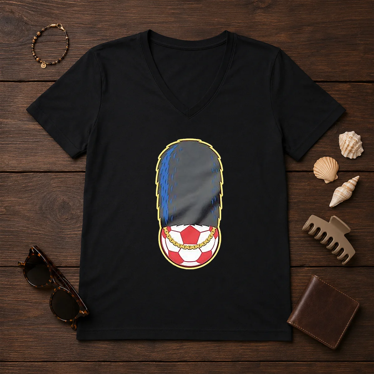 Hot London Guard British Soldier Soccer Ball Chain Shirt - Image 2