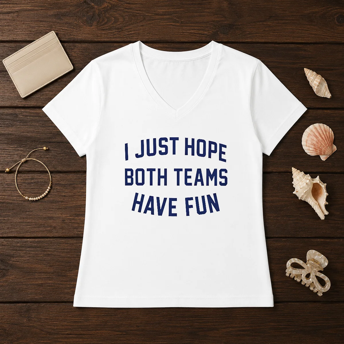 Top Post Malone I Just Hope Both Teams Have Fun Shirt - Image 2