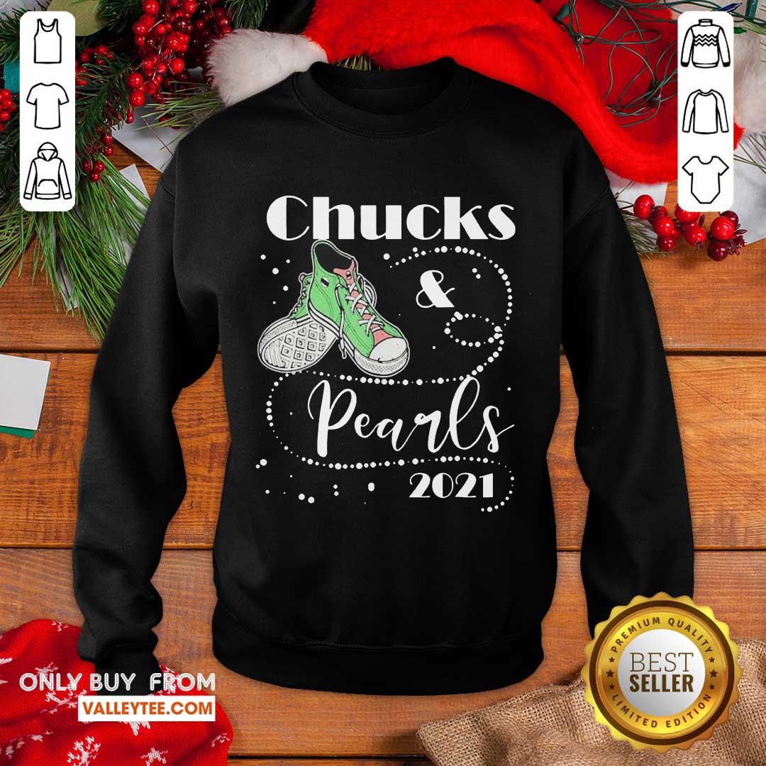 Beautiful Chucks And Pearls 2021 Shirt - Image 5