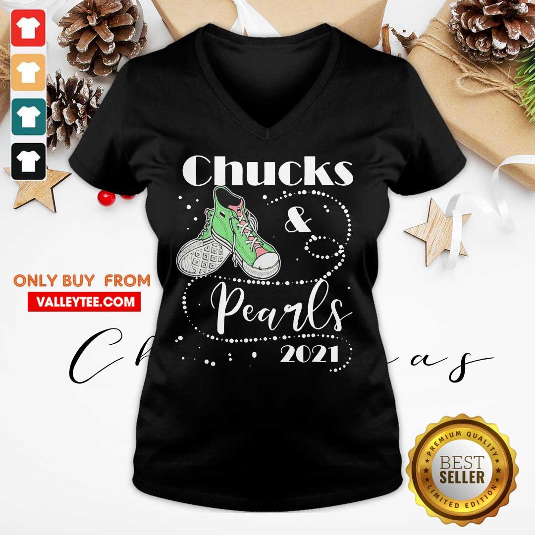 Beautiful Chucks And Pearls 2021 Shirt - Image 3