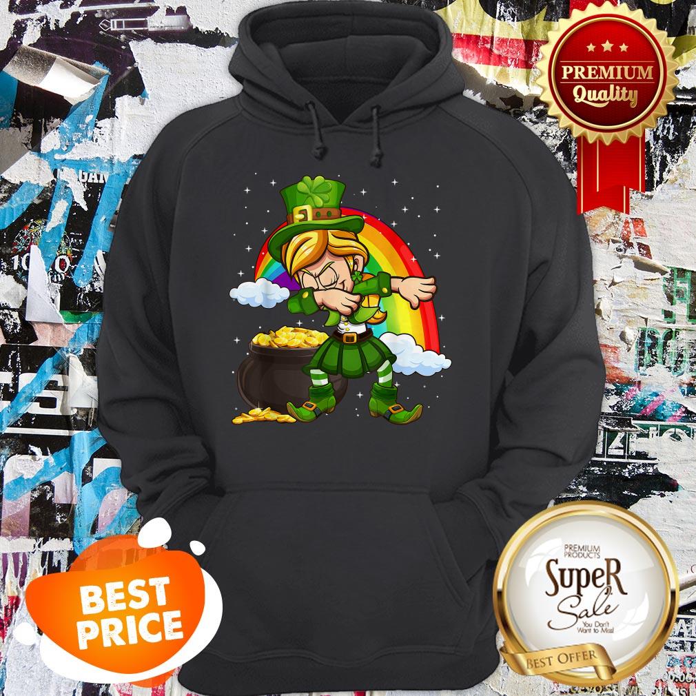 Nice Dabbing Leprechaun St. Patrick’s Day Rainbow Shirt - Image 5