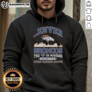 Alternative view of Good Denver Broncos The D Is Missing Because It's Is Every Hater's Mouth T-Shirt