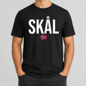 Original Hot Skal Norwegian Phrase Saying Gift Cheers In Norway Shirt